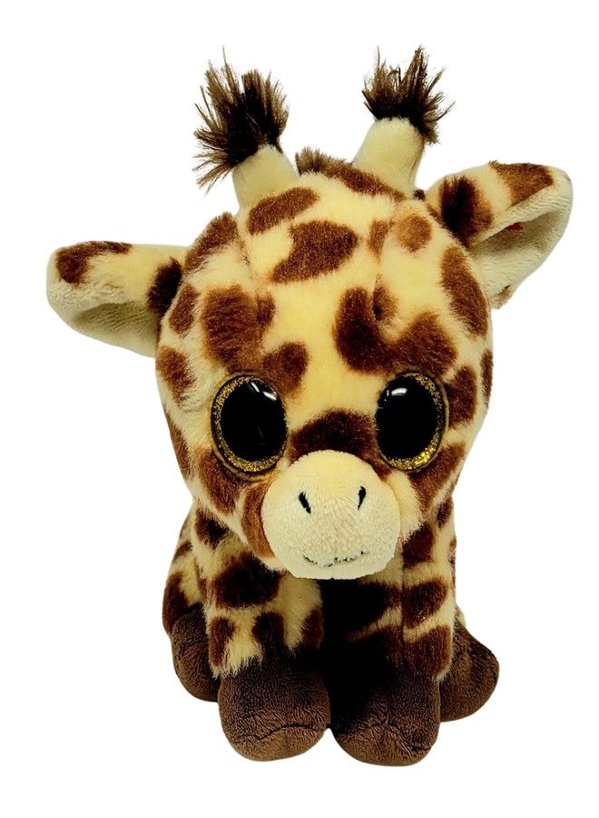 Tickles Cute Sitting Giraffe Glitter Eyes Soft Stuffed Plush Animal Toy for Kids Boys & Girls Birthday Gift (Color: Yellow & Brown Size: 20 cm) - Image 5